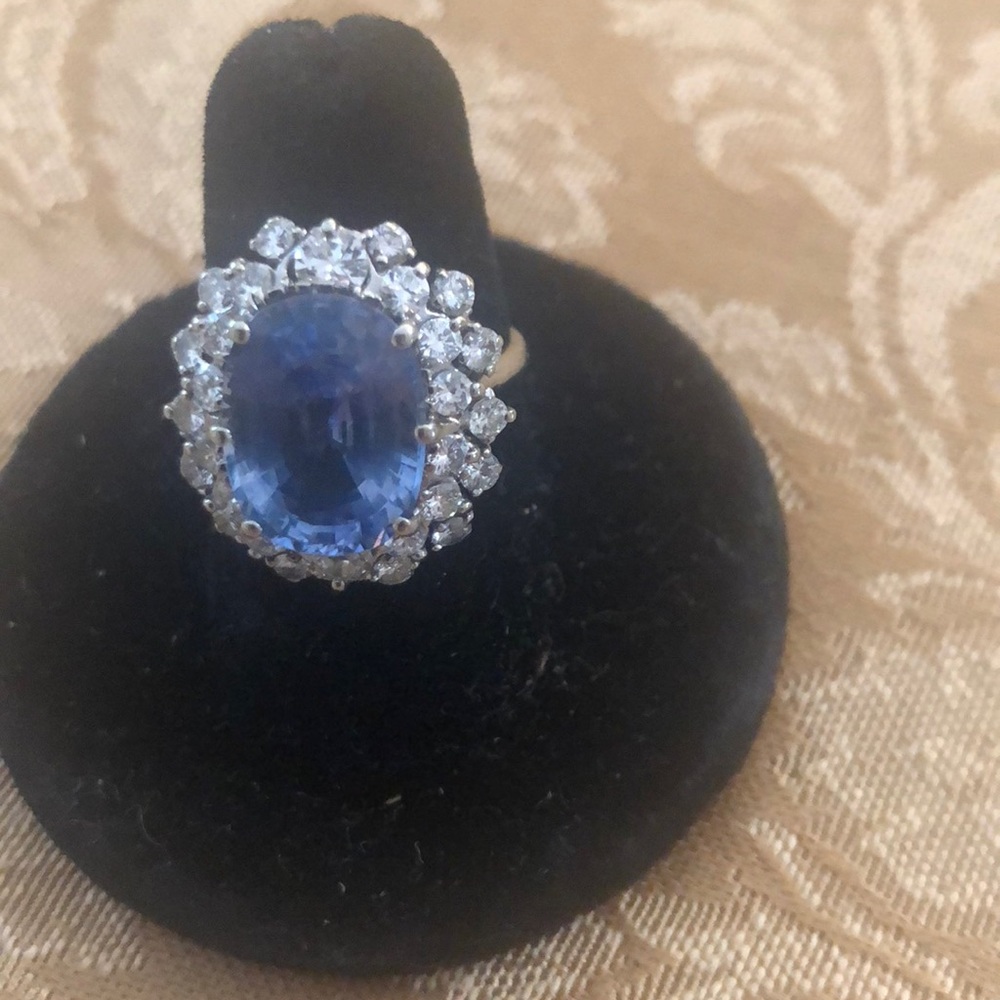 VINTAGE DREAM RING LATE 1800 8k aquamarine ring - Picture 2 of 8